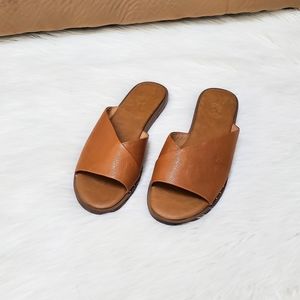 Franco Sarto Riviera leather brown sandals
